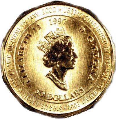 Obverse of 1997 Gold Mountie