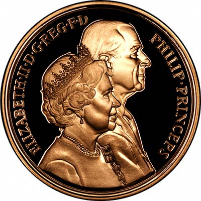 Our 1997 Golden Wedding Anniversary Gold Proof Crown Photograph