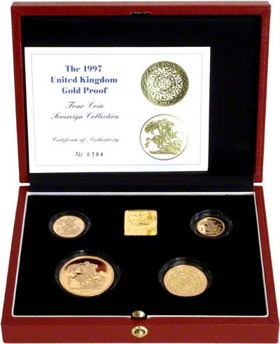 1997 Four Coin Sovereign Set in Presentation Box