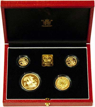 1997 Proof Gold 4 Coin Set