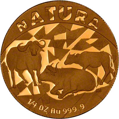 Reverse of 1997 Proof Natura One Ounce Coin - Buffalo
