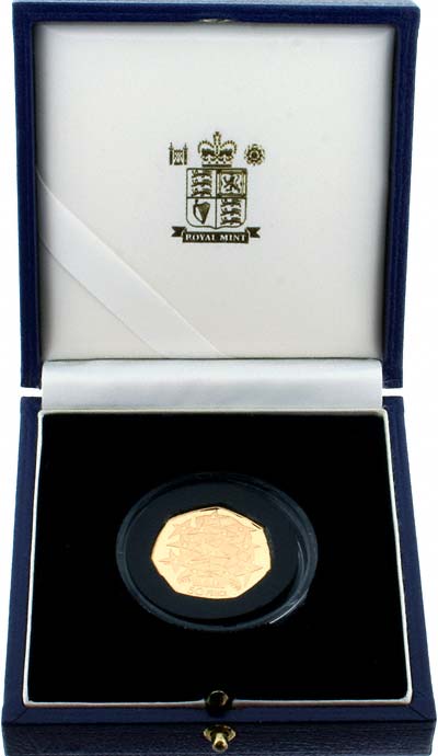 1998 Fifty Pence Gold Proof in Box