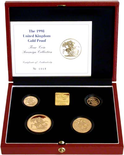 Four Coin Gold Proof Set in Box
