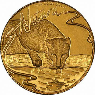 Reverse of 1998 Natura Tenth Ounce Gold Coin