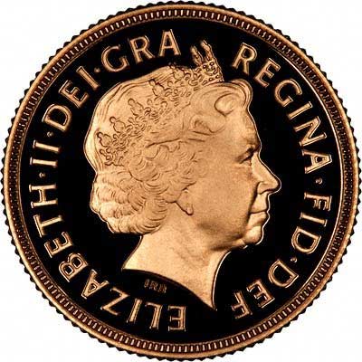 Obverse of 2005 Sovereign