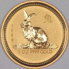 Reverse of 'Year of the Tiger' Gold Coin