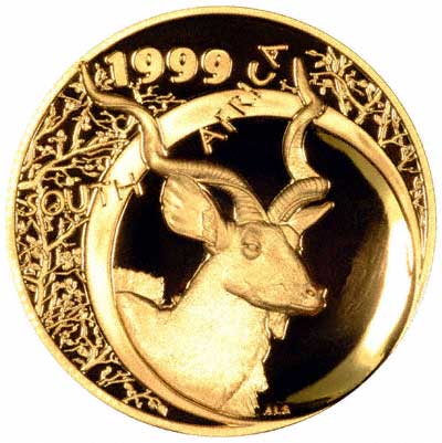 Obverse of 1999 Proof Natura Half Ounce Coin
