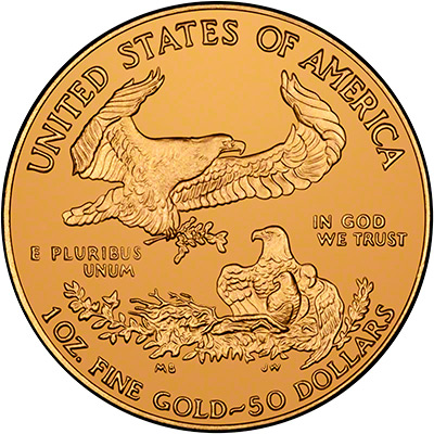 Reverse of 1999 One Ounce Gold Eagle