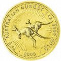 Reverse of One Ounce Gold Australian Kangaroo Nugget