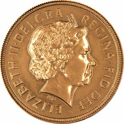 Obverse of 2000 Uncirculated Sovereign