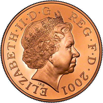 Obverse of 2001 £5 Victorian Era Crown