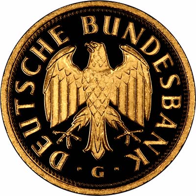 Obverse of 2001 Last German Gold Deutsche Mark