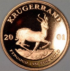 Reverse of 2001 Proof Krugerrand
