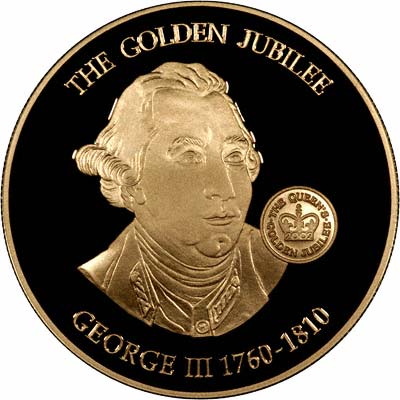 Reverse of 2002 Ten Dollars Gold Coin - George III