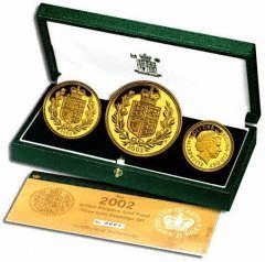 Three Coin 2002 Gold Proof Set