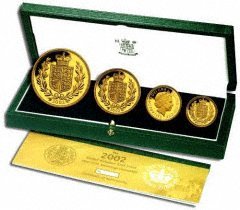 Four Coin 2002 Gold Proof Set