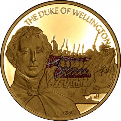 Obverse of 2002 Duke of Wellington Gold Medallion