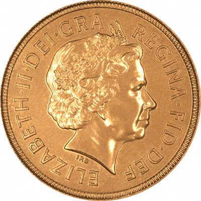 Obverse of 2002 Uncirculated Sovereign