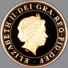 Obverse of 2007 £2 Proof