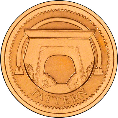 Egyptian Arch Bridge on Reverse of 2003 Gold Pattern Proof Pound Coin