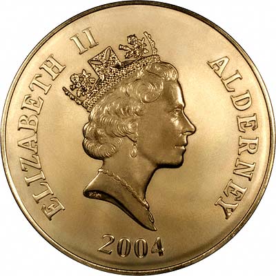 Obverse of 2004 Alderney D-Day Landings Gold £1,000 Proof