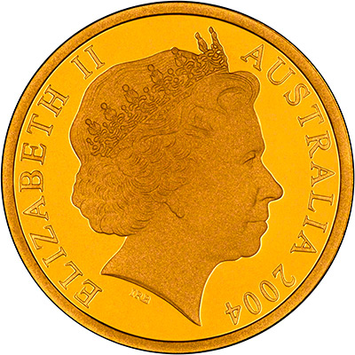 Obverse of 2012 Australian Diamond Jubilee Gold Proof Coin