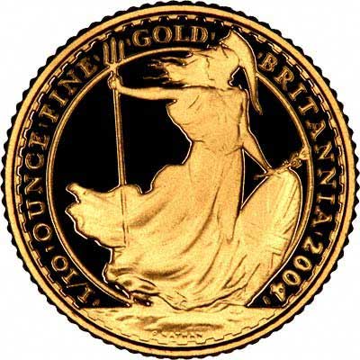Reverse of 2000 Tenth Ounce Gold Britannia