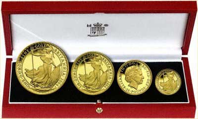 2004 Britannia 4 Coin Gold Proof Set
