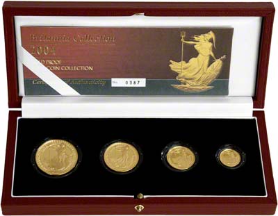 2004 Four Coin Britannia Proof Set
