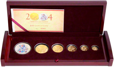2004 Chinese Panda Proof Set in Presentation Box