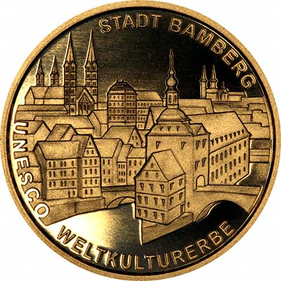 City of Bamberg on Reverse of 2004 German 100 Euros