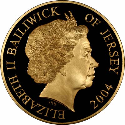 Obverse of 2004 Guernsey Gold Proof £10
