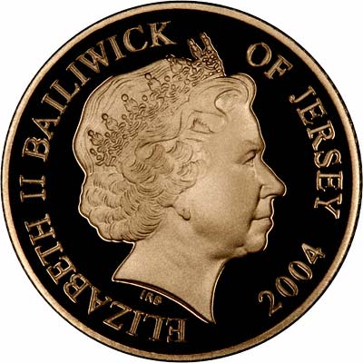 Obverse of 2004 Jersey £25 Coin