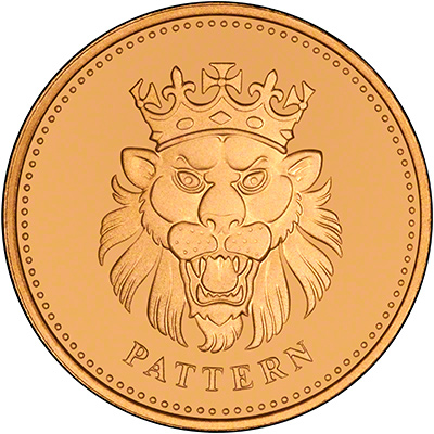 Lion or Leopard on Reverse of 2004 Gold Pattern Proof Pound Coin