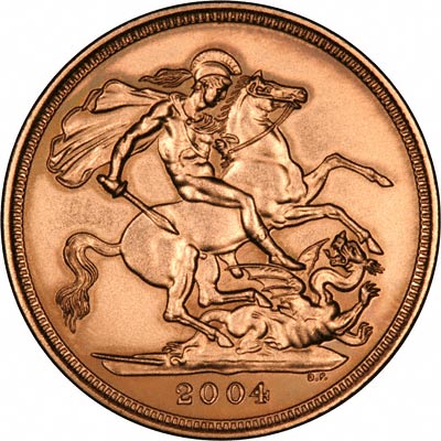 Reverse of 2004 Uncirculated Sovereign