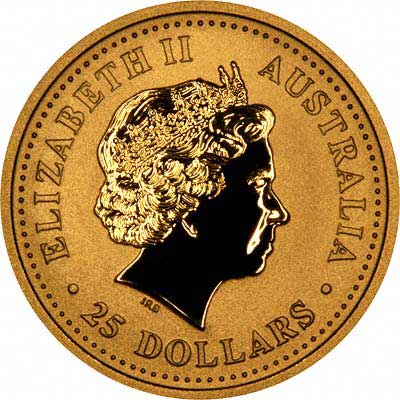 Obverse of Tenth Ounce Gold Coin