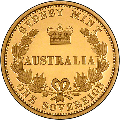 Reverse of 2005 Australia Sovereign 