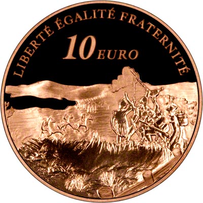 Obverse of 2005 Gold Ten Euros