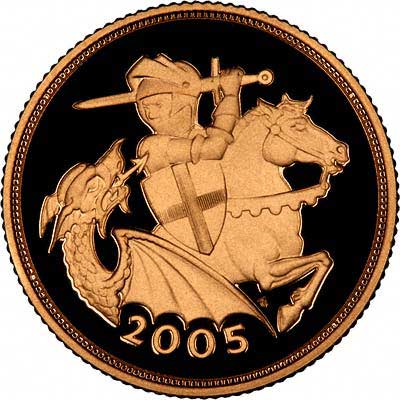 Reverse of 2005 Proof Two Pounds