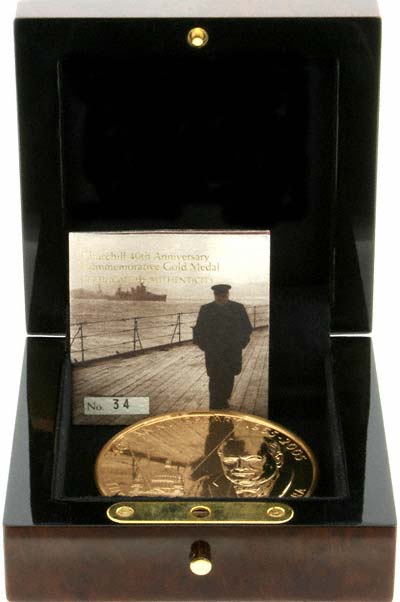 2005 Churchill Gold Medallion in Presentation Box