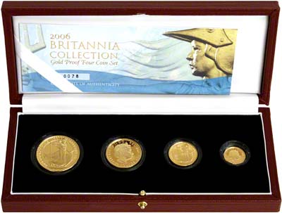 Our 2006 Britannia Gold Proof 4 Coin Set Photograph