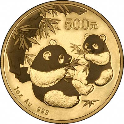 Reverse of  2006 One Ounce Gold Panda