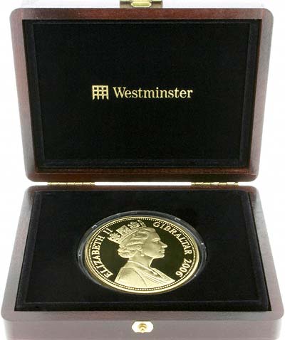 2006 Gibraltar Queen's 80th Birthday Gold Proof Ten Pounds in Presentation Box
