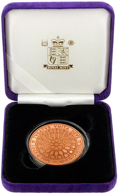 2007 Gold Proof Five Pound Crown in Presentation Box