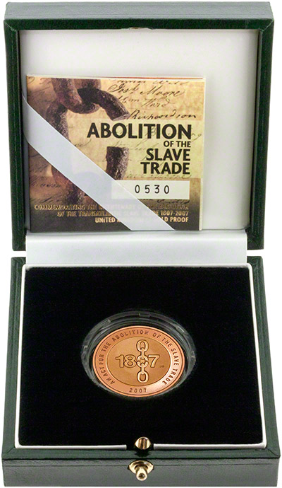 2007 Abolition of Slave Trade Gold Proof Two Pound Coin in Presentation Box
