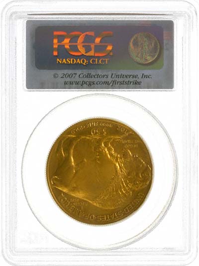 Reverse of Encapsulated 2007 US Gold Buffalo