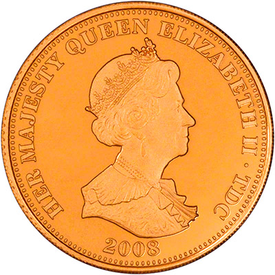 Obverse of 2008 Gold Proof Guinea