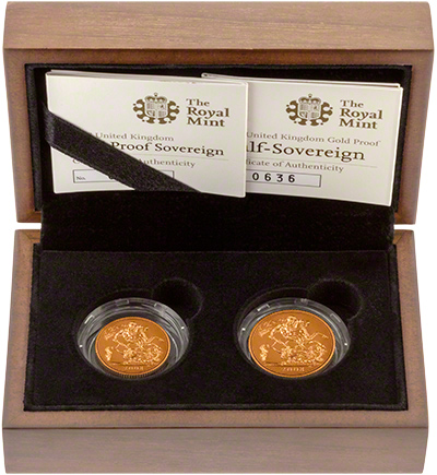 2008 Two Coin Gold Proof Sovereign Set in Presentation Box