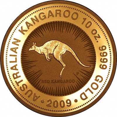 Reverse of 2009 Australian Ten Ounce Gold Coin