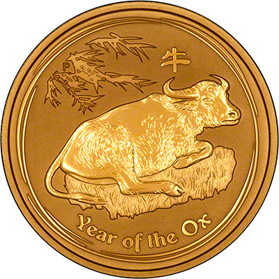 Reverse of a 2009 Australian Year of the Ox Gold Bullion Coin